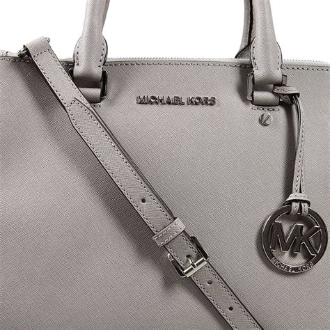 michael kors small satchel grey|michael kors opened satchel purse.